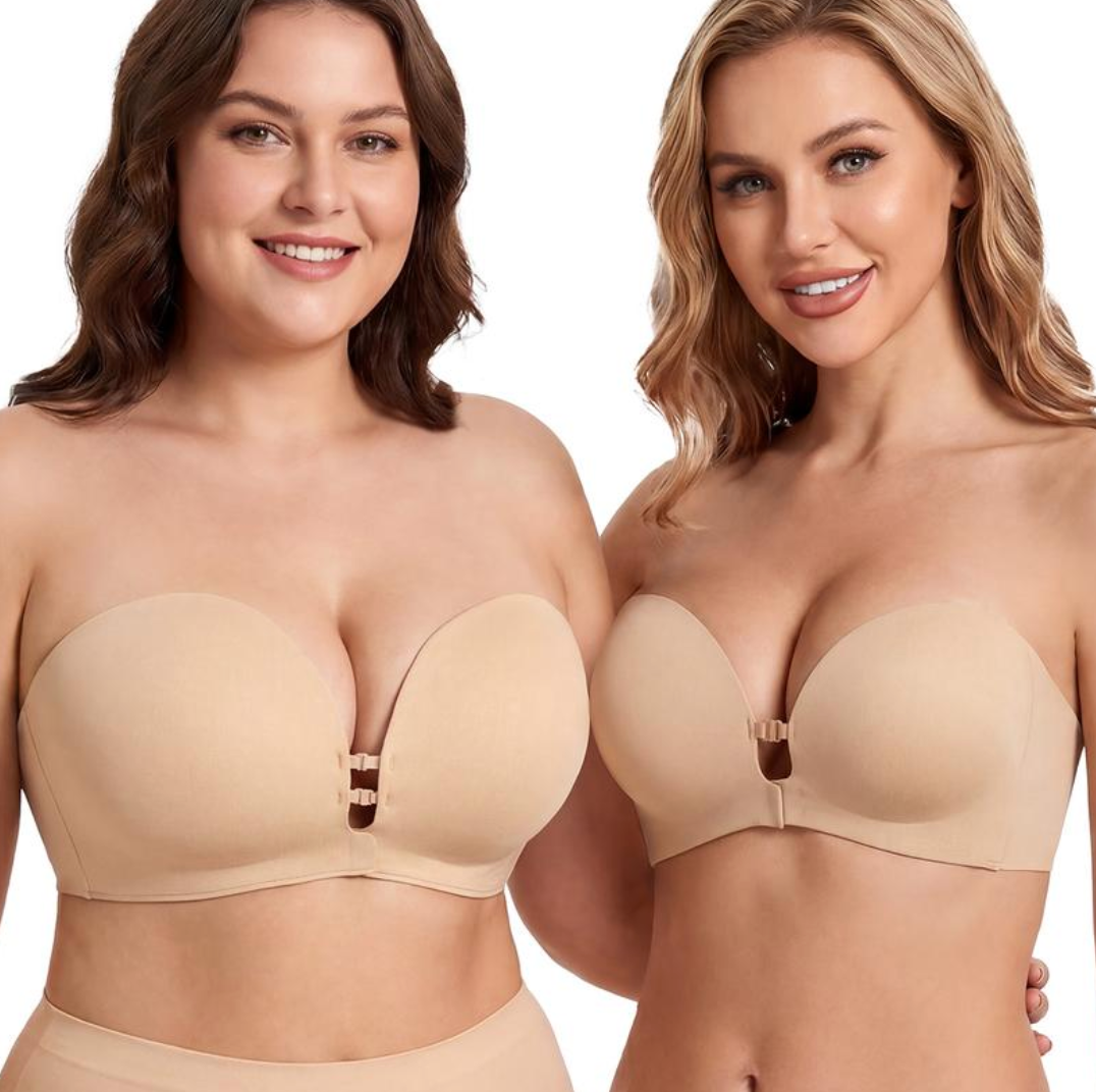Womens Strapless Front Closure Bra