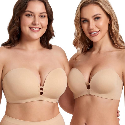 Womens Strapless Front Closure Bra